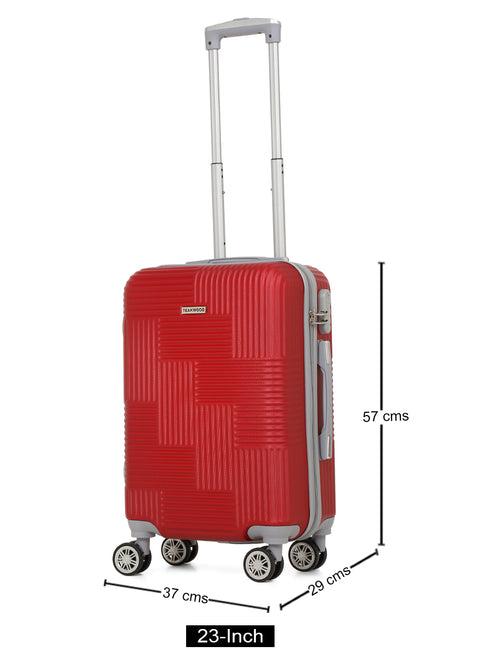 Textured Hard-Sided 360-Degree Rotation Cabin Trolley Bag- 55 CM