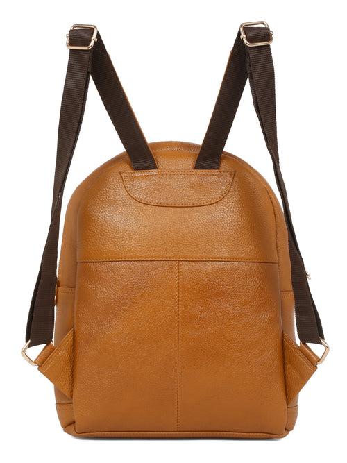 Women Mango Texture Leather Backpack