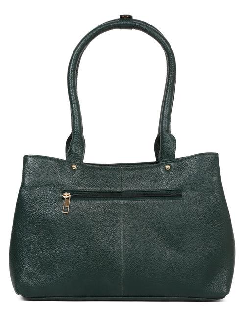 Women Quilted Green Leather Handbags