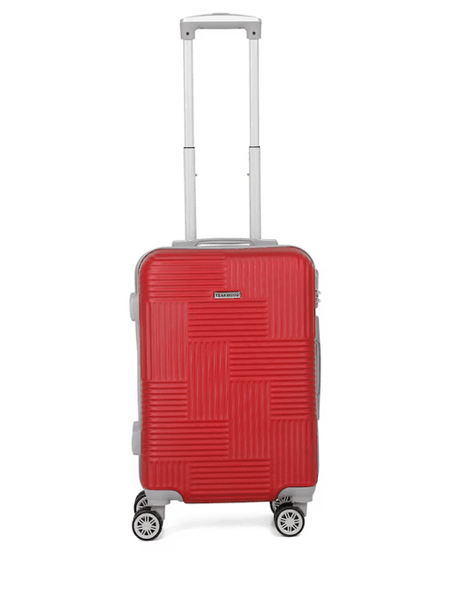 Textured Hard-Sided 360-Degree Rotation Cabin Trolley Bag- 55 CM