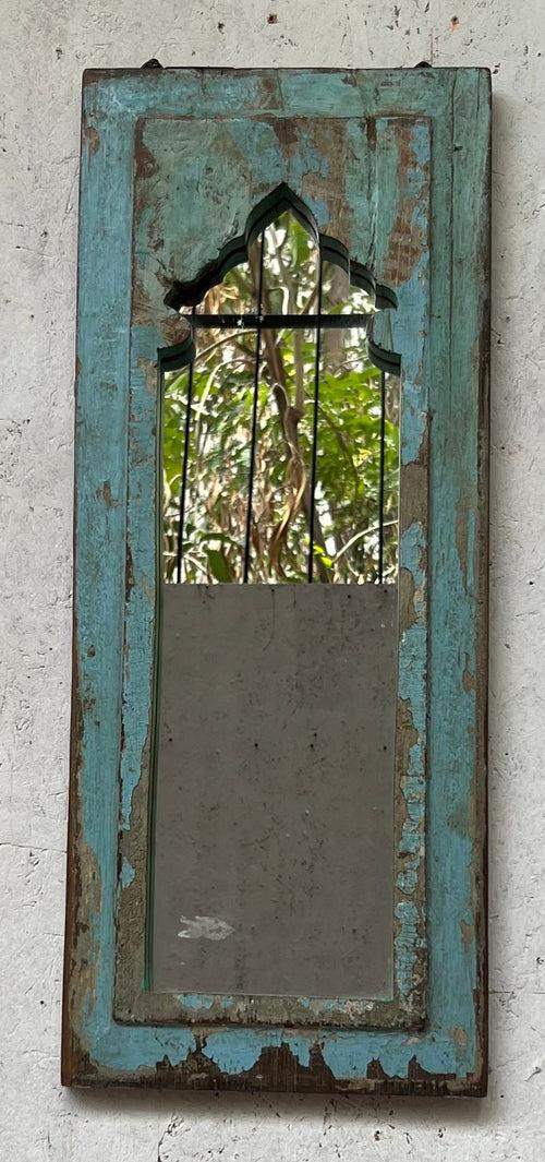 Blue Jharokha Mirror
