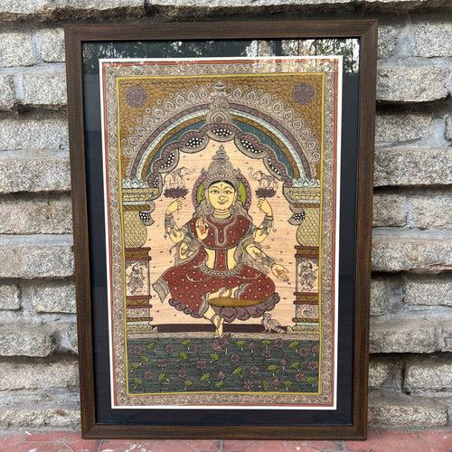 Pattachitra Painting of Goddess Lakshmi