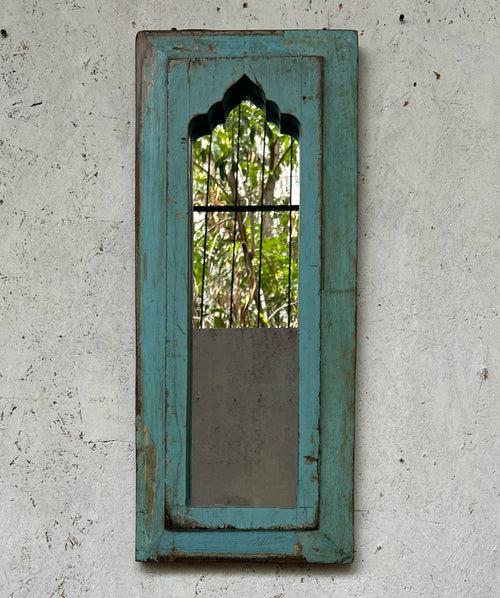 Blue Jharokha Mirror