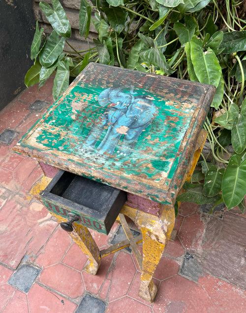 Hand Painted Wooden Corner Table