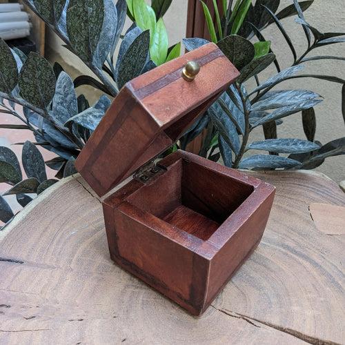 Wooden Storage Box with Tile