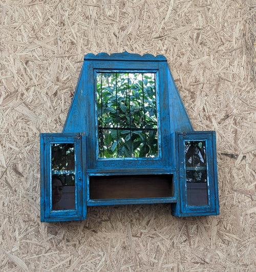 Vintage Blue Dresser with Mirror