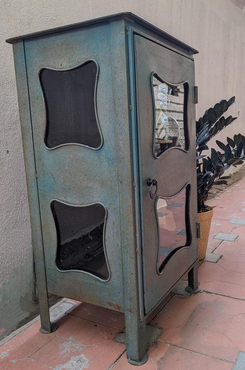 Teal Blue Metal Storage Cabinet