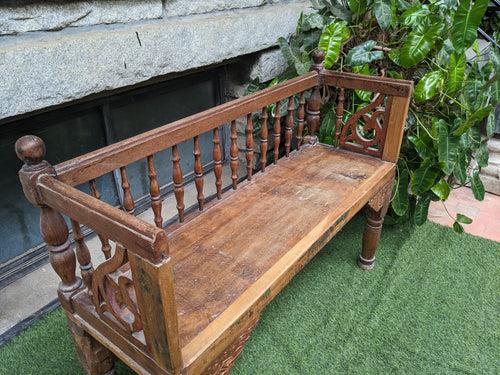 Small Wooden Vintage Bench