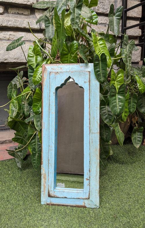 Light Blue Jharokha Mirror