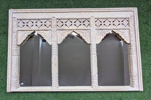 Cream Jharokha Mirror (three-in-one)