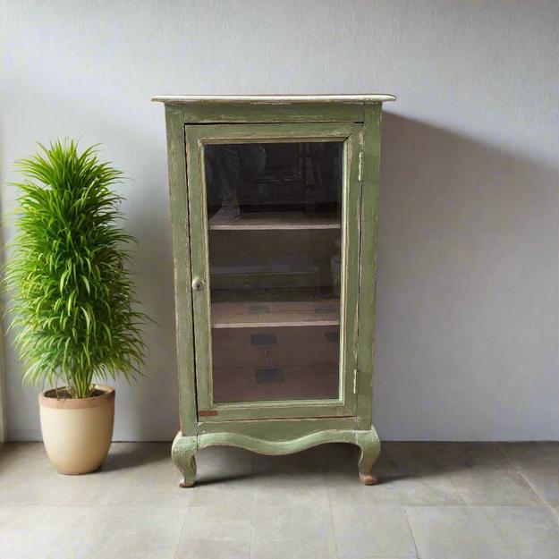 Pastel Green Cabinet with shelves