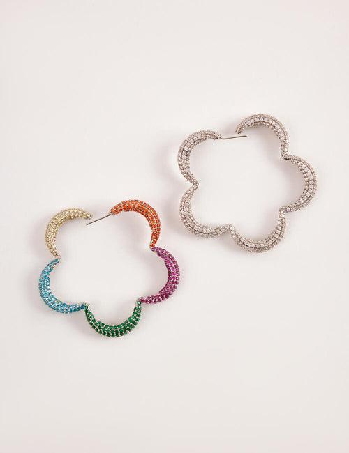 Mini Christina Hoop Earrings In Multicolour