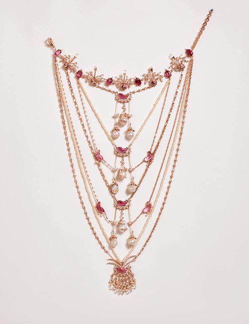 Le Cleo Dewdrop Multilayer Necklace