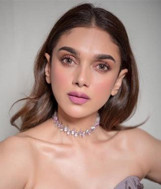 Aditi Rao Hydari Wearing Lily White Necklet