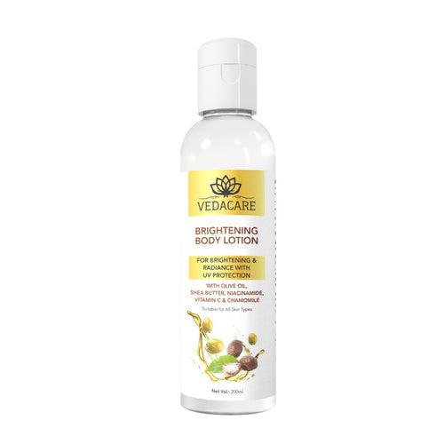 Vedacare Brightening Body Lotion With Olive oil, Shea Butter, Niacinamide, Vitamin C & Chamomile