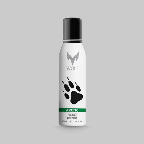 Wolf - NO Gas Perfumed Body spray - Arctic- 120 ml