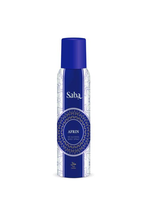 Saba  Afrin Perfumed Body spray Deodorant - Long lasting Fragrance - Alcohol Free