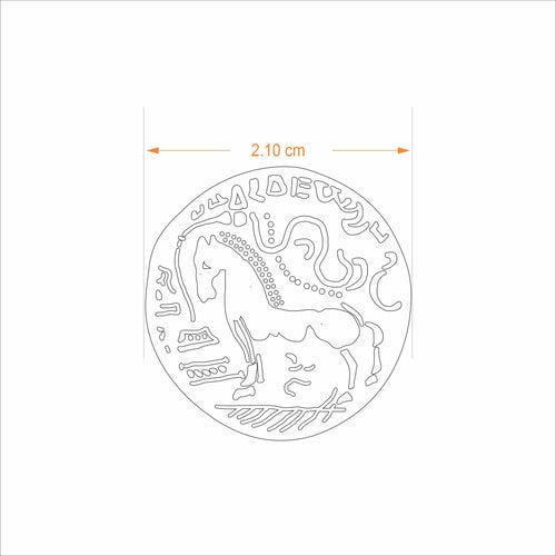 Cufflinks - King Samudragupta Ashvamedha Coin