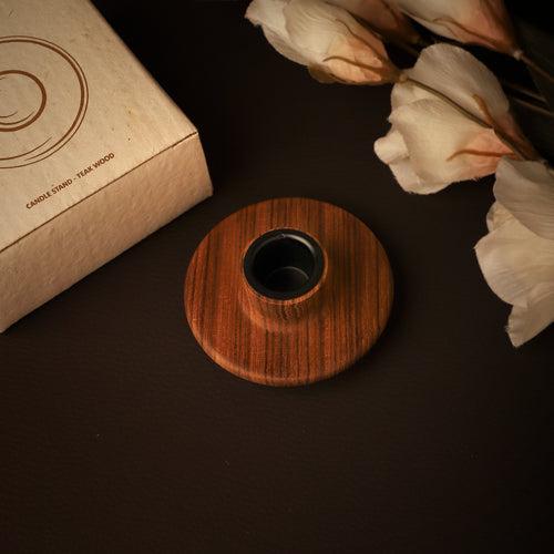 Teakwood Candle Stand