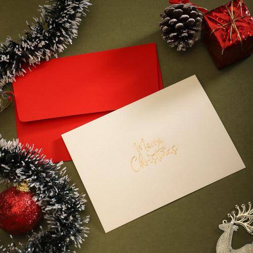 Greeting Card & Envelope - Gilded Christmas