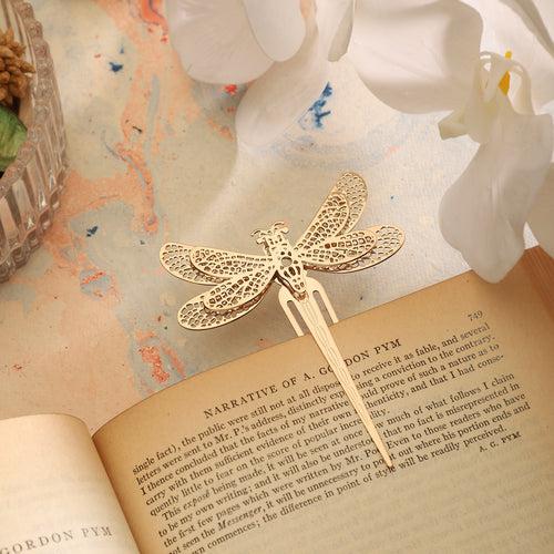 Bookmark Clip Design - Layered Dragonfly