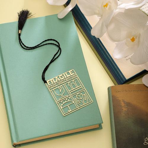 Fragile Theme Blank Journal & Bookmark