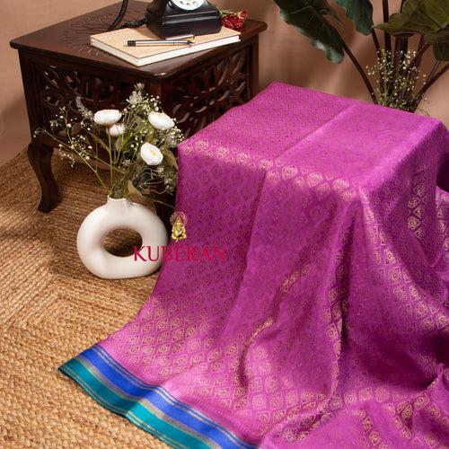 Kuberan Royal Fuchsia Mysore Silk Saree