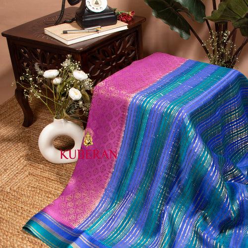 Kuberan Royal Fuchsia Mysore Silk Saree