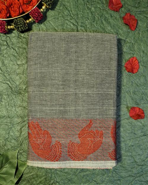 Kuberan Gray Dance Practice Saree