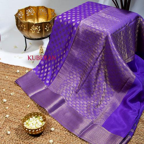 Kuberan Purple Mysore Silk Saree