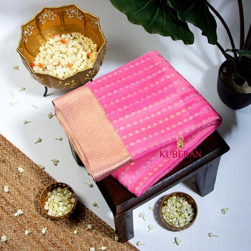 Kuberan Baby Pink Mysore Silk Saree