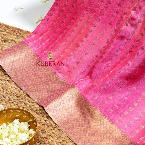 Kuberan Baby Pink Mysore Silk Saree