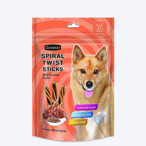 Goodies Spiral Twist Sticks BBQ & Lamb (450gms)