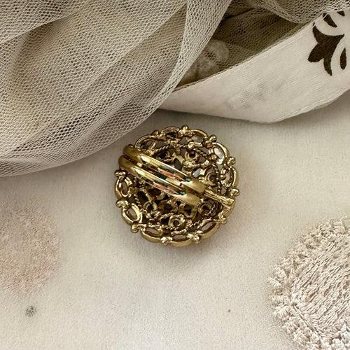 LCT round Paisley finger ring - size adjustable