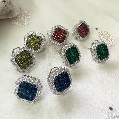 Hexa color pop ear studs