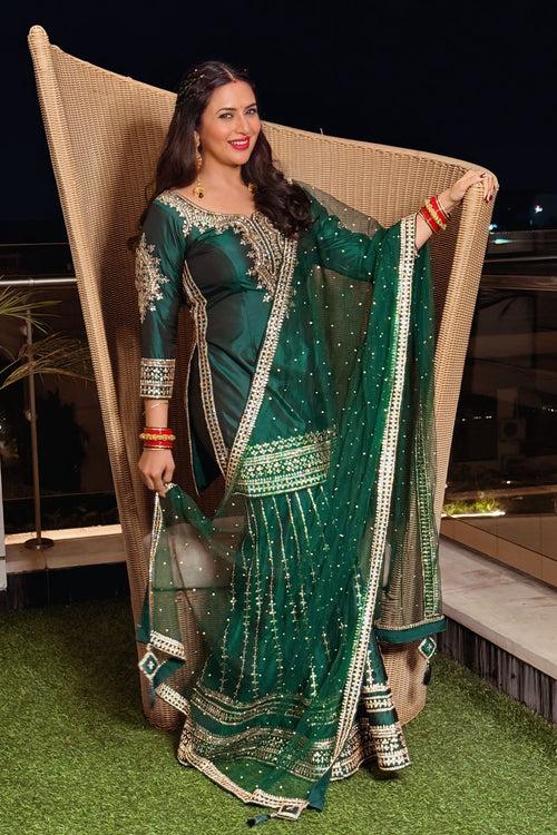 Designer Wear Garara Suit With Dupatta - Divyanka Tripathi Dahiya's Choice