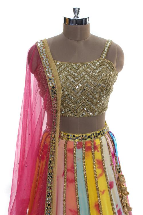 Designer Outfit - Multicolor Lehenga