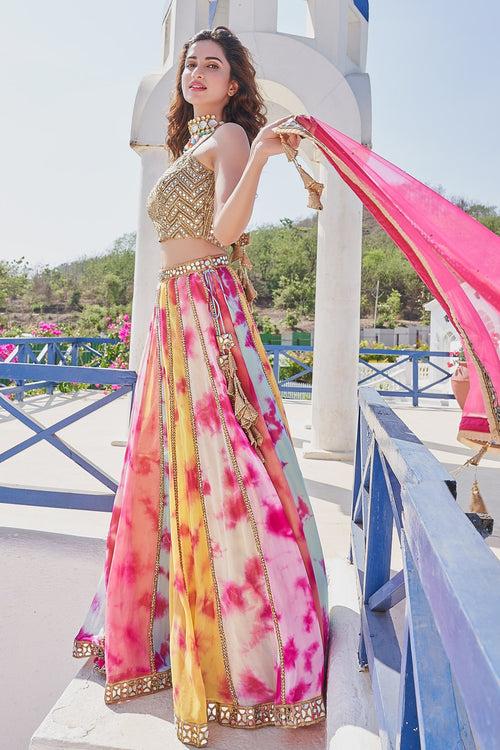 Designer Outfit - Multicolor Lehenga