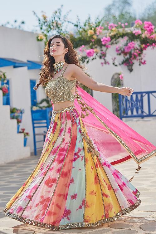 Designer Outfit - Multicolor Lehenga