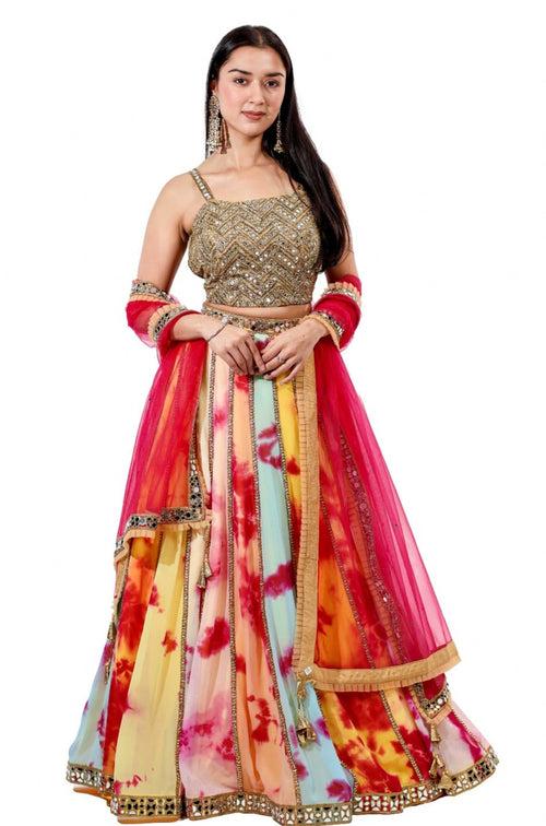 Designer Outfit - Multicolor Lehenga