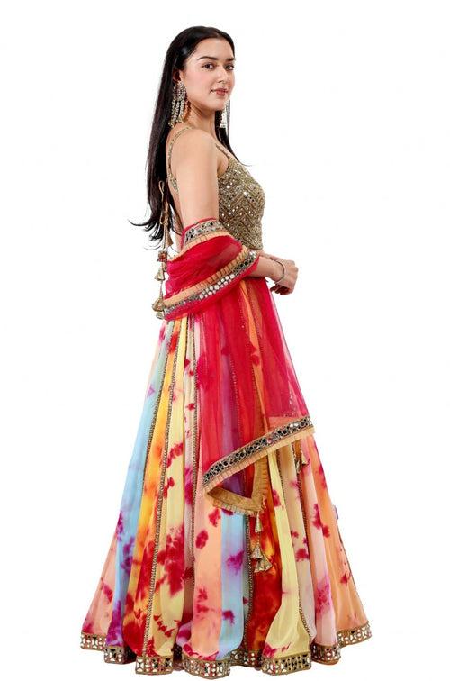 Designer Outfit - Multicolor Lehenga