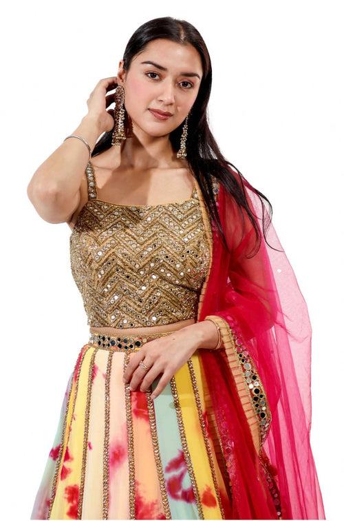 Designer Outfit - Multicolor Lehenga