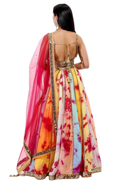 Designer Outfit - Multicolor Lehenga