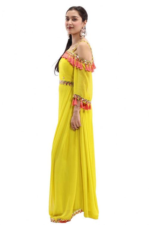 Designer Indo-Western Floor Length Outfit - Amyaela's Choice