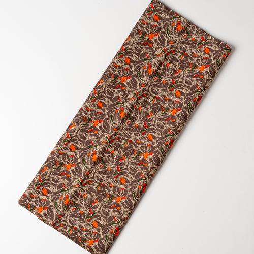 Cotton Printed Fabric (Brown)