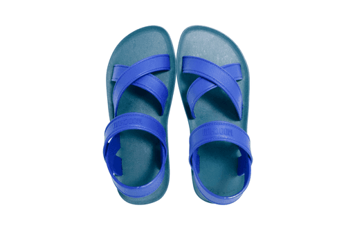 Cross Plus Green Sole Blue Strap