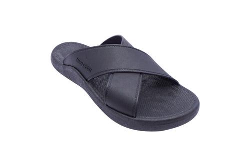 Crossy Black Sole Black Strap