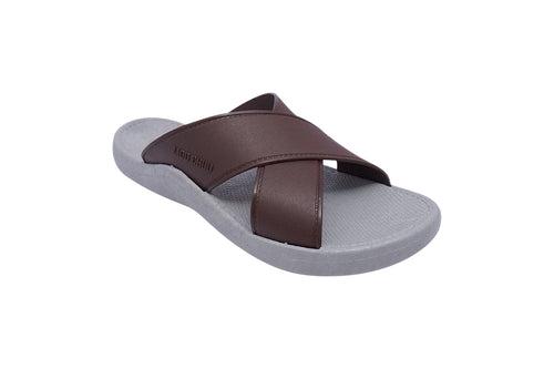 Crossy Grey Sole Brown Strap