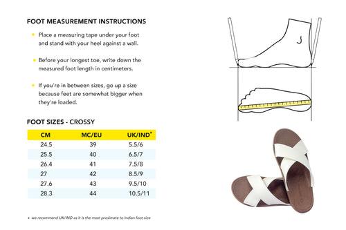 Crossy Grey Sole Brown Strap