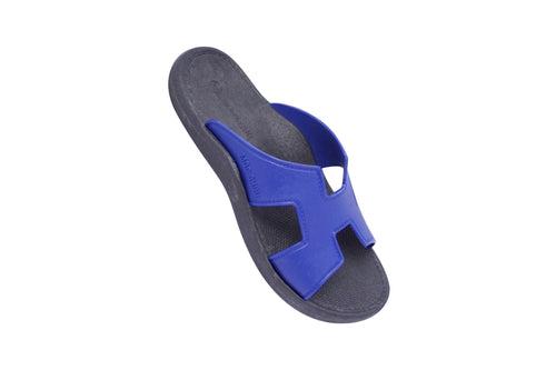 Hermey Black Sole Blue Strap